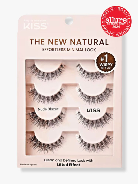 Kiss The New Natural in branded component on a light gray background